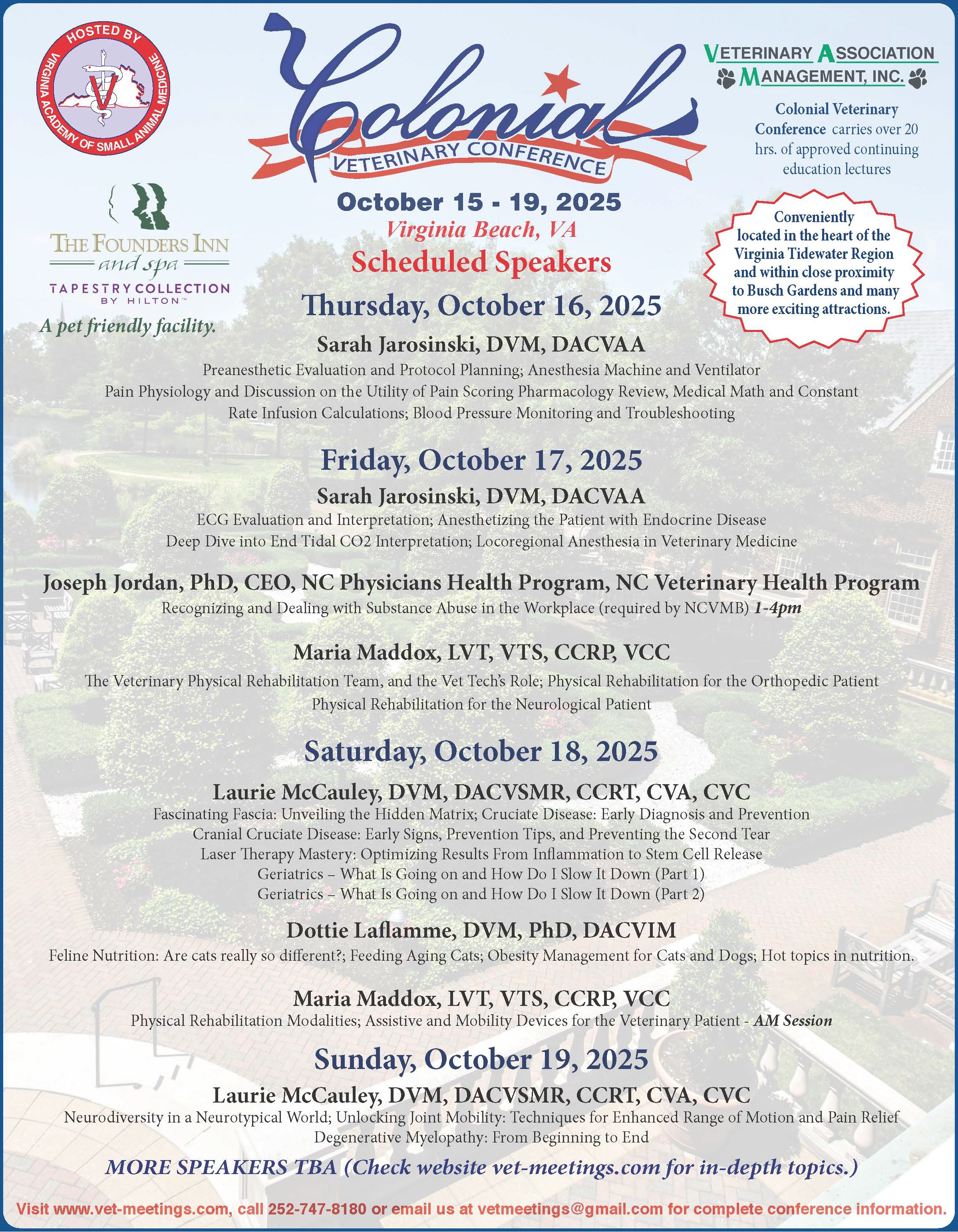 Colonial Veterinary Conference